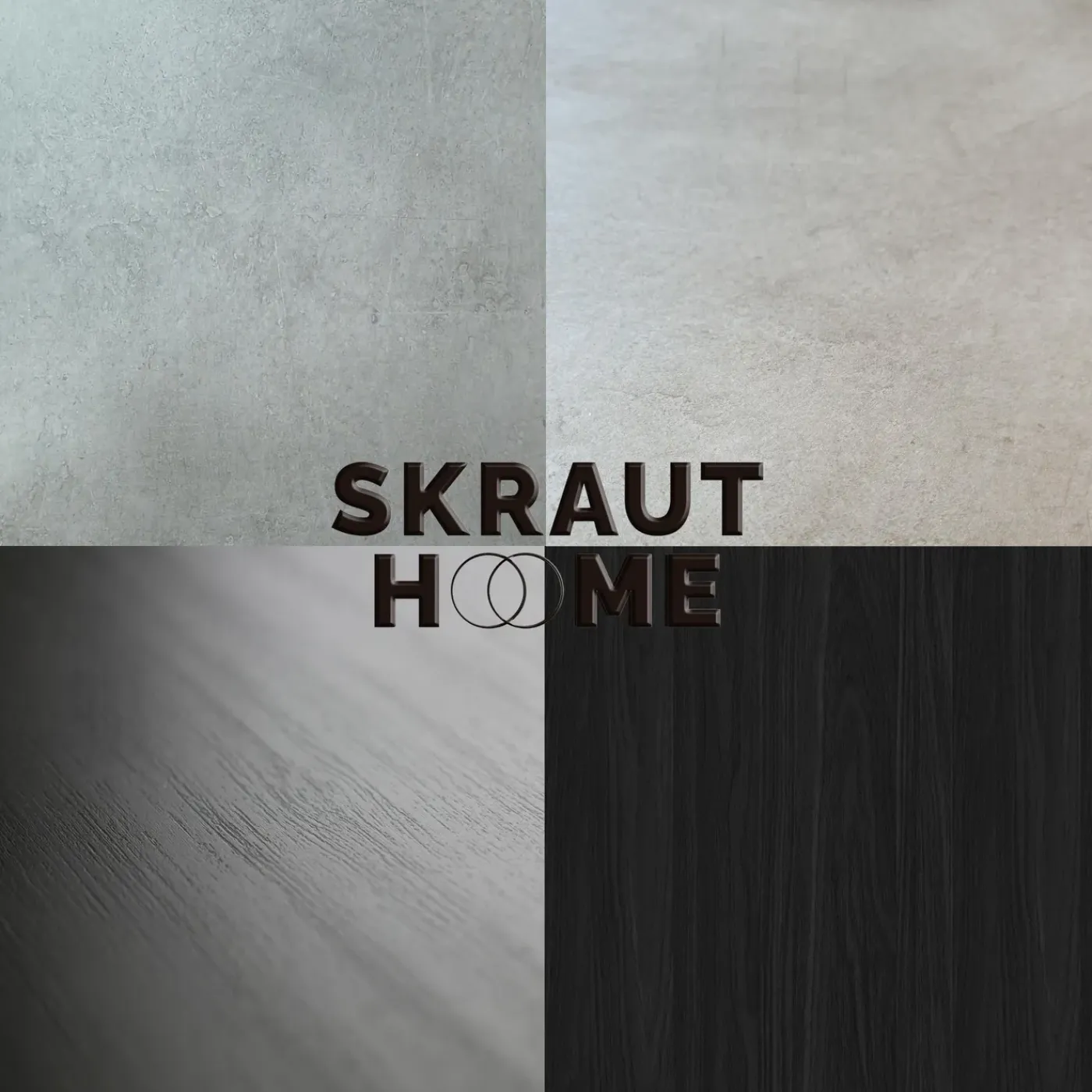 Skraut Home - Elektrische Haard Led - 102x35x45 Cm - Cementgrijs
