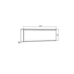 Skraut Home - Elektrische Haard Led - 107x38x25 Cm - Zwart