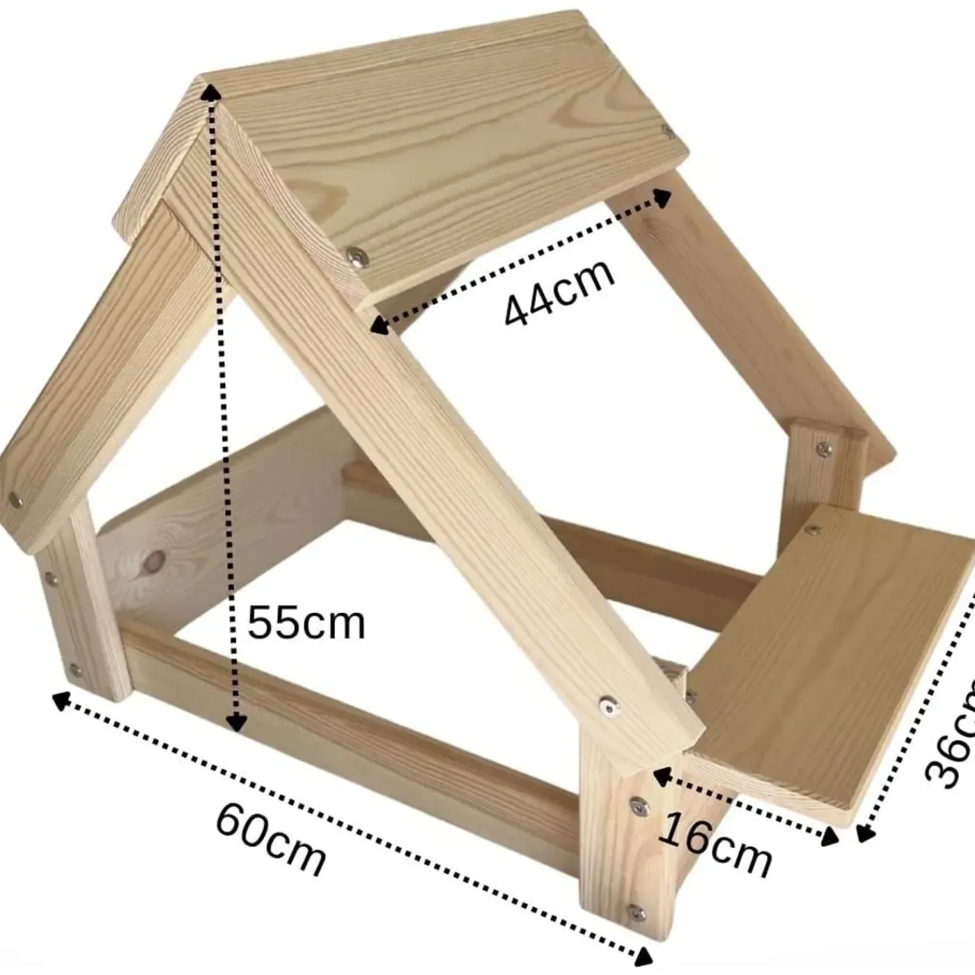Skraut Home - Hondenhok Massief Grenen - 76x44x55 Cm