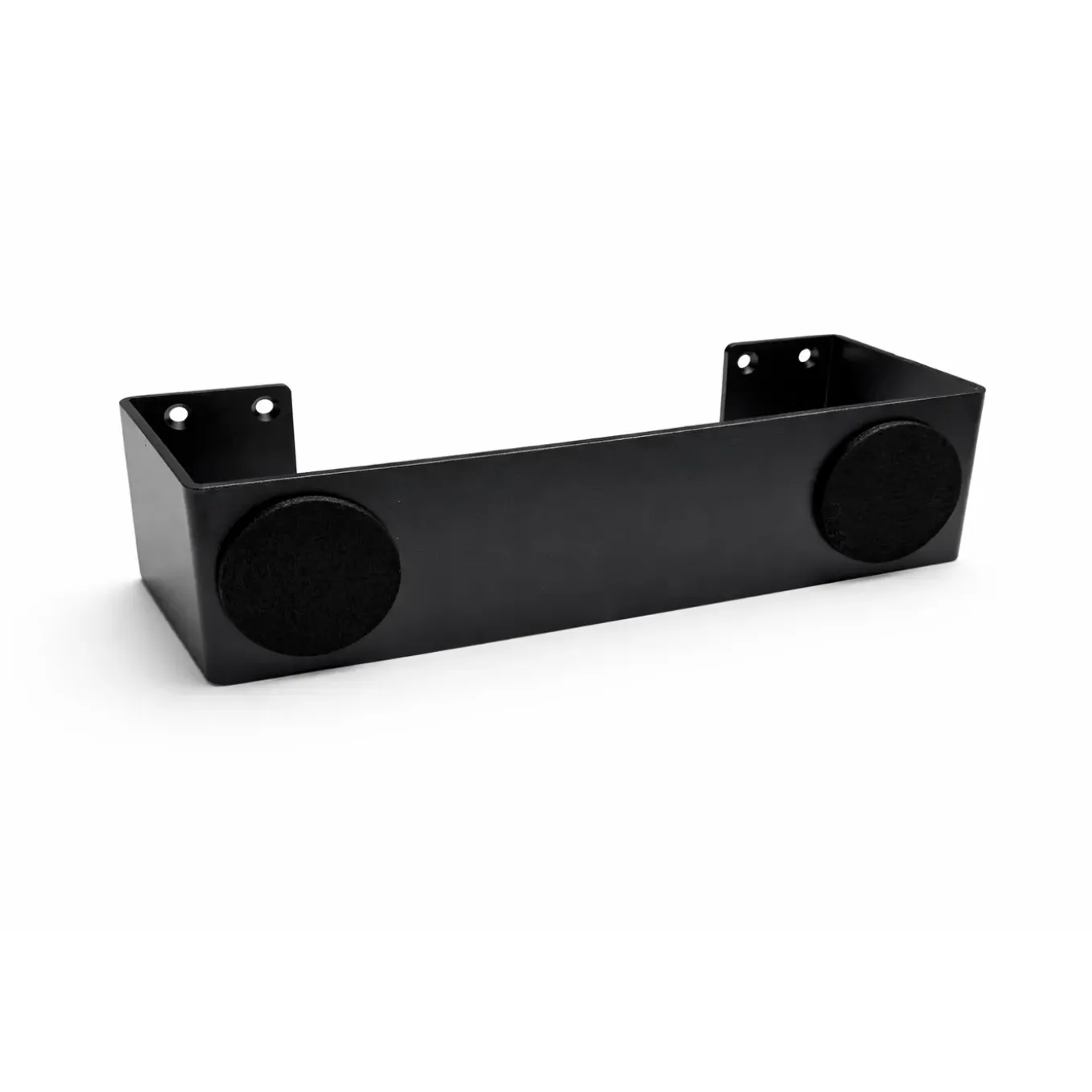 Skraut Home - Lot De 2 Pieds Métalliques En U - 31x12 Cm - Noir