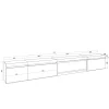 Skraut Home - Tv Meubel - Elektrische Haard Xxl - 318x35x45 Cm - Eiken