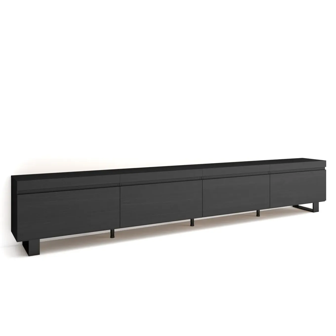 Skraut Home - Tv Meubel - 320x35x57 Cm - Zwart