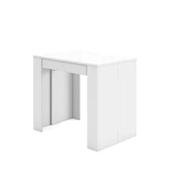 Skraut Home - Uitschuifbare Eettafel - 222x90x77 Cm - Wit