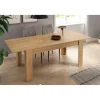 Skraut Home - Uitschuifbare Eettafel - 140x90x76 Cm - Eiken
