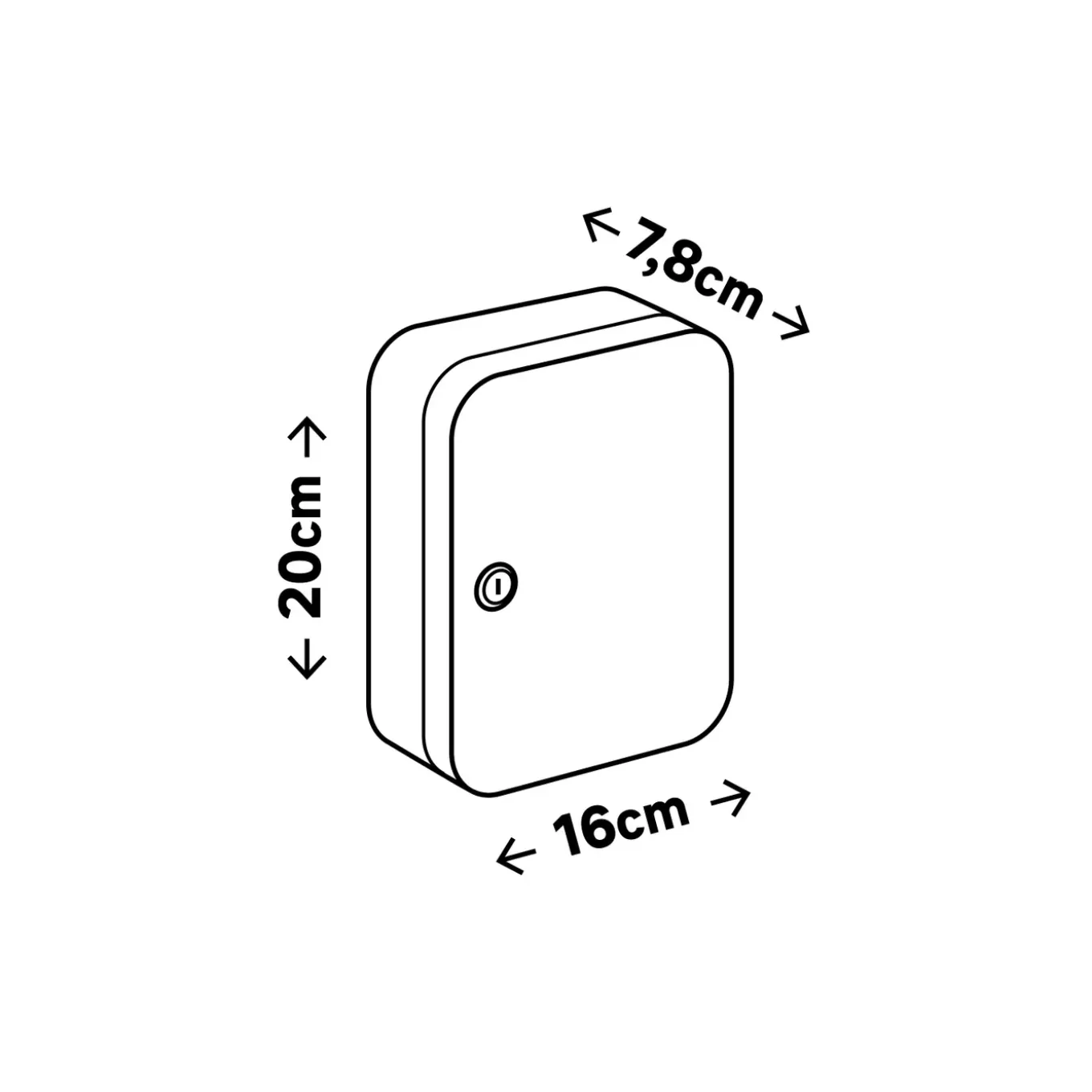 Sleutelkast 10359202 - met sleutelslot - wandmontage - capaciteit 20 sleutels