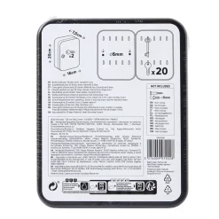 Sleutelkast 10359202 - met sleutelslot - wandmontage - capaciteit 20 sleutels