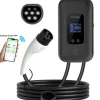 Grodt Slimme Laadpaal 11 Kw Met 5 Meter Vaste Type 2 Kabel | 3-fase 16a | App-functie |