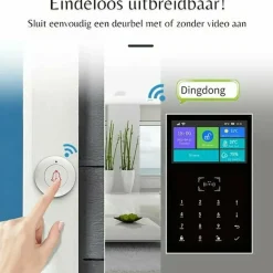 Smartlife Domotica | Alarmsysteem | 4g Melding | Deur Sensor | Pir Sensor | Afstandsbediening