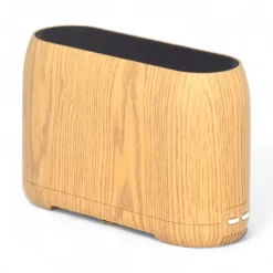 Smartlife Domotica | Wifi Luchtbevochtiger | Vlam & Aroma | Speaker | Ultrasoon | Hout Licht