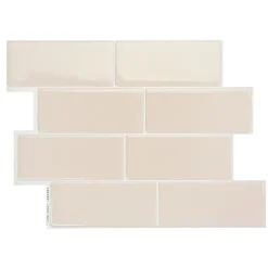 Smart Tiles Zelfklevende Tegels X4, 29.36 X 21.29cm - Metro Tripoli Beige