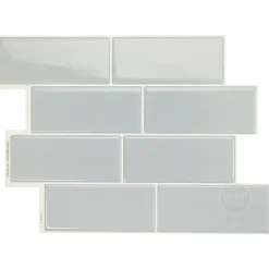 Smart Tiles Zelfklevende Tegels X4, 29.36 X 21.29cm - Metro Mia Grijs