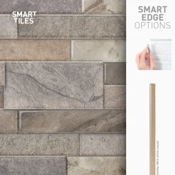 Smart Tiles Zelfklevende Tegels X2, 57.15 X 28.96cm - Pietra Palermo Beige