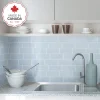 Smart Tiles Zelfklevende Tegels X4, 29.36 X 21.29cm - Metro Babe Blauw