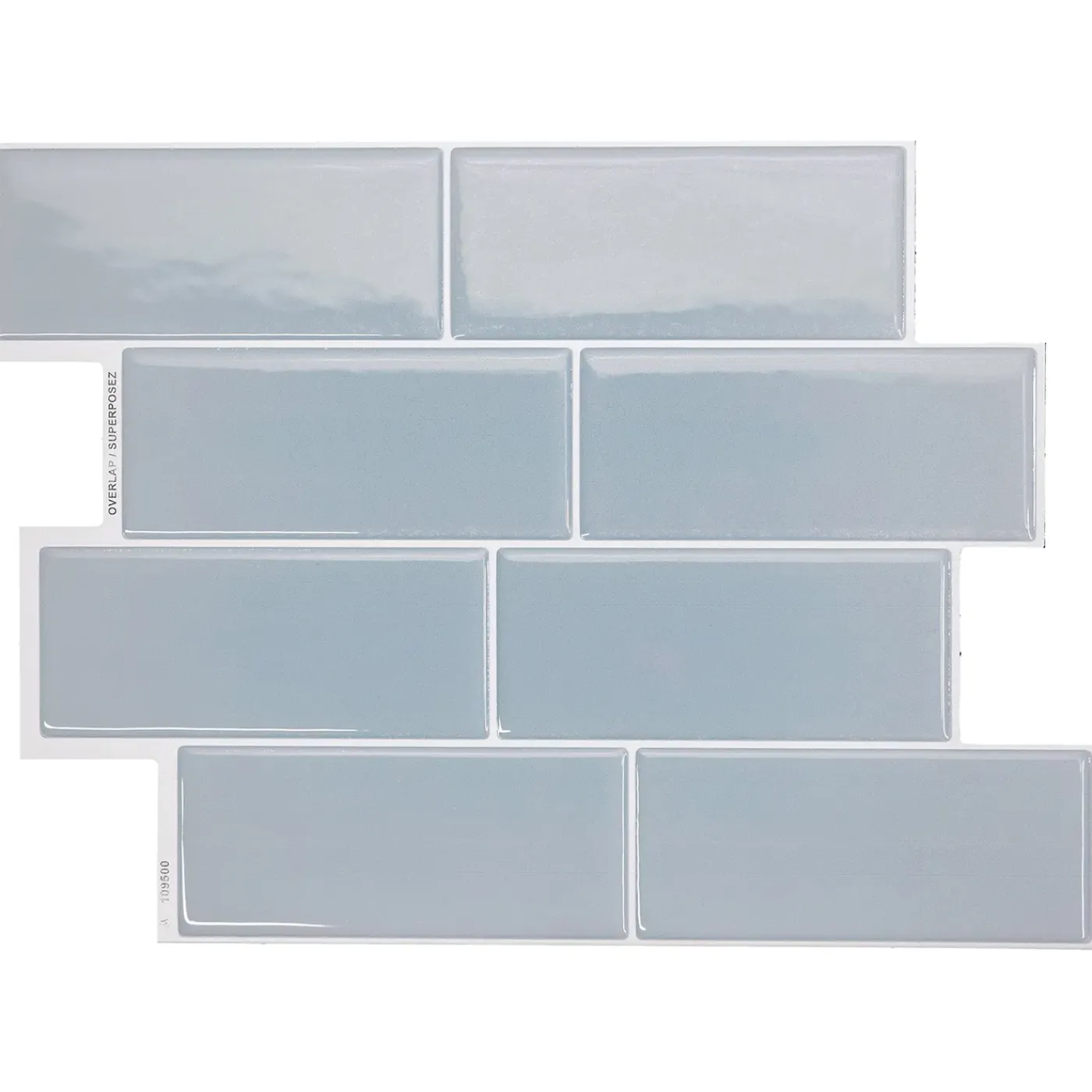 Smart Tiles Zelfklevende Tegels X4, 29.36 X 21.29cm - Metro Babe Blauw