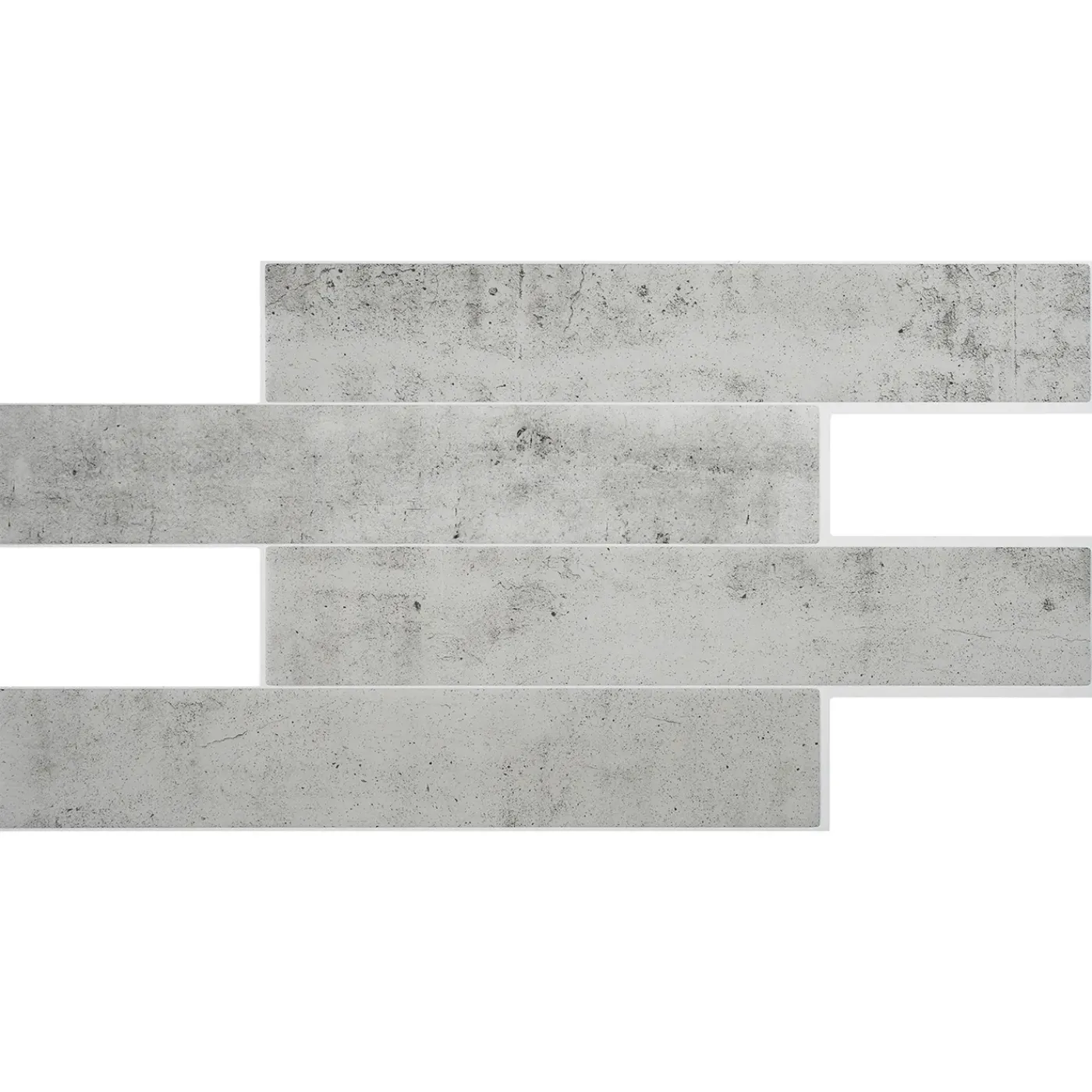 Smart Tiles Zelfklevende Tegels X2, 57.3 X 29.41cm - Norway Alta Grijs