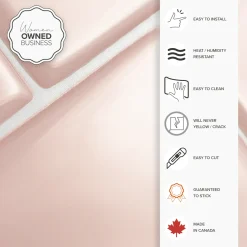 Smart Tiles Zelfklevende Tegels X4, 29.36 X 21.29cm - Metro Ava Roze