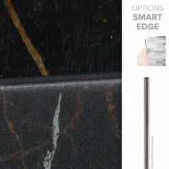 Smart Tiles Zelfklevende Tegels X2, 57.3 X 29.41cm - Norway Dorato Zwart