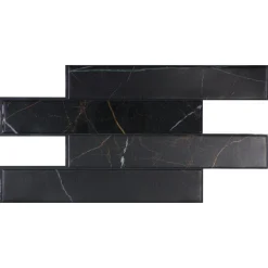 Smart Tiles Zelfklevende Tegels X2, 57.3 X 29.41cm - Norway Dorato Zwart