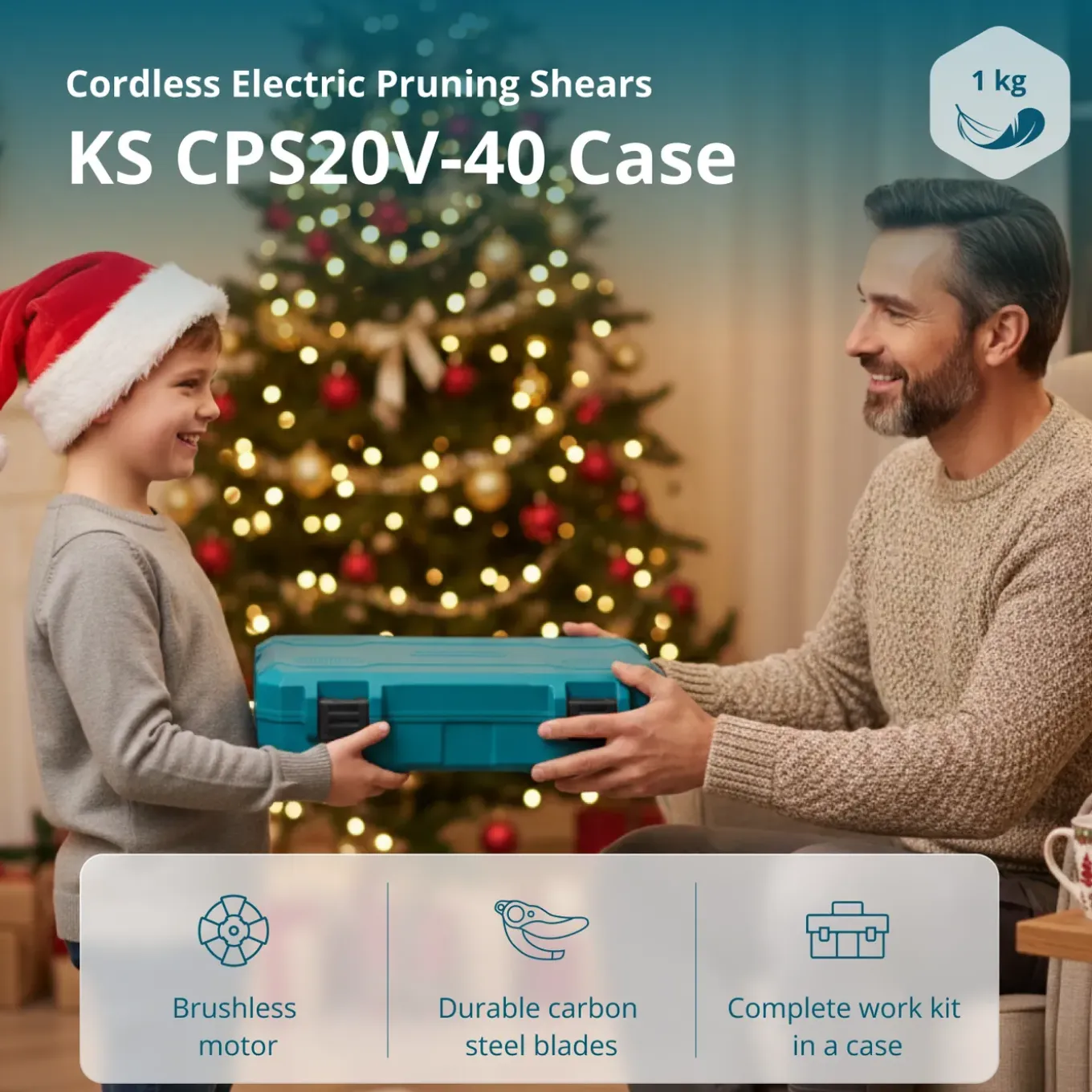 Snoerloze Elektrische Snoeischaar Ks Cps20v-40 Case Könner & Söhnen | Incl. 2.0ah Accu En 2.4a Lader