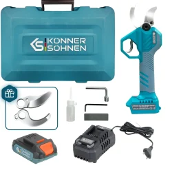 Snoerloze Elektrische Snoeischaar Ks Cps20v-40 Case Könner & Söhnen | Incl. 2.0ah Accu En 2.4a Lader