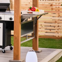 Sojag Maui Aluminium Bbq Grillpaviljoen In Houtlook - 158x249x278 Cm