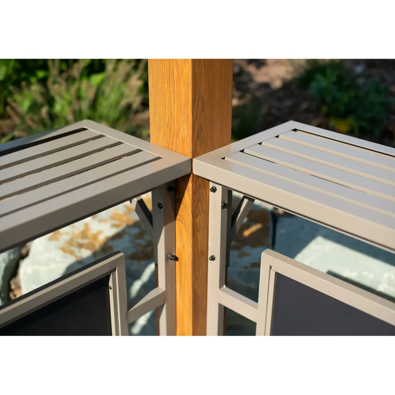 Sojag Maui Aluminium Bbq Grillpaviljoen In Houtlook - 158x249x278 Cm