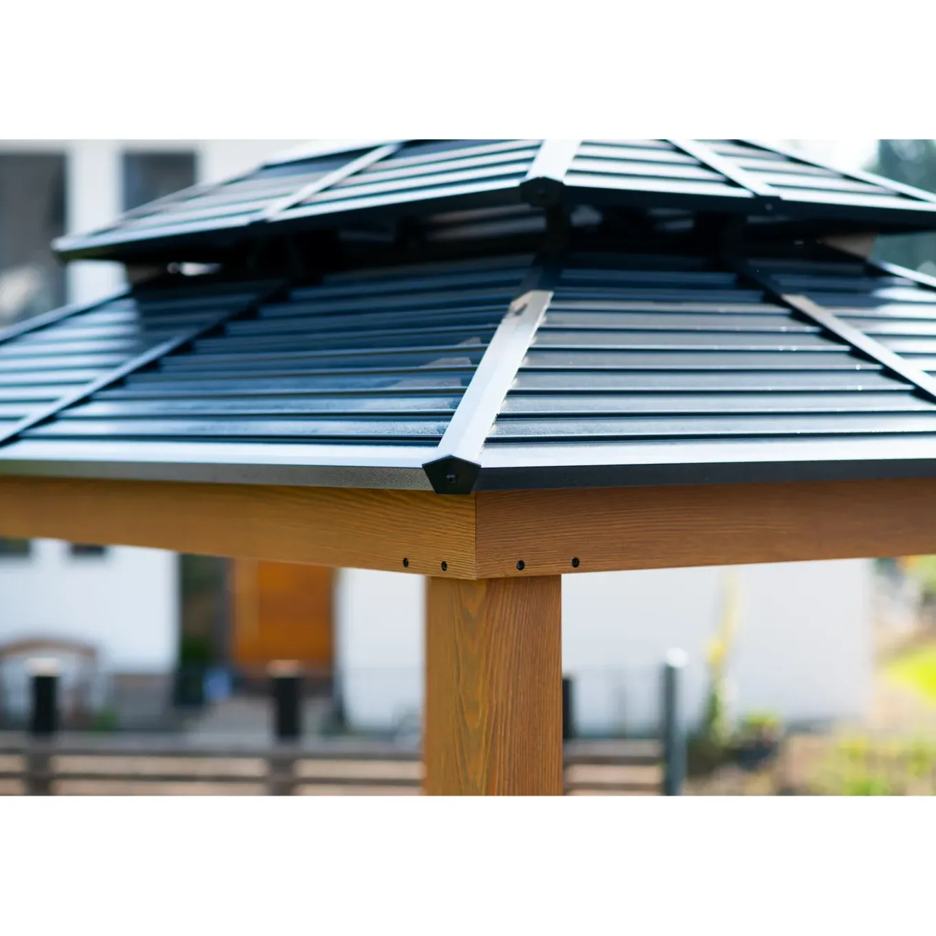 Sojag Maui Aluminium Bbq Grillpaviljoen In Houtlook - 158x249x278 Cm