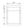 Solid Garage S7756 met Roldeur - 21m2 - 390x540x250cm