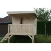 Solid kinderspeelhuis Modern met ramen 180 x 180 cm