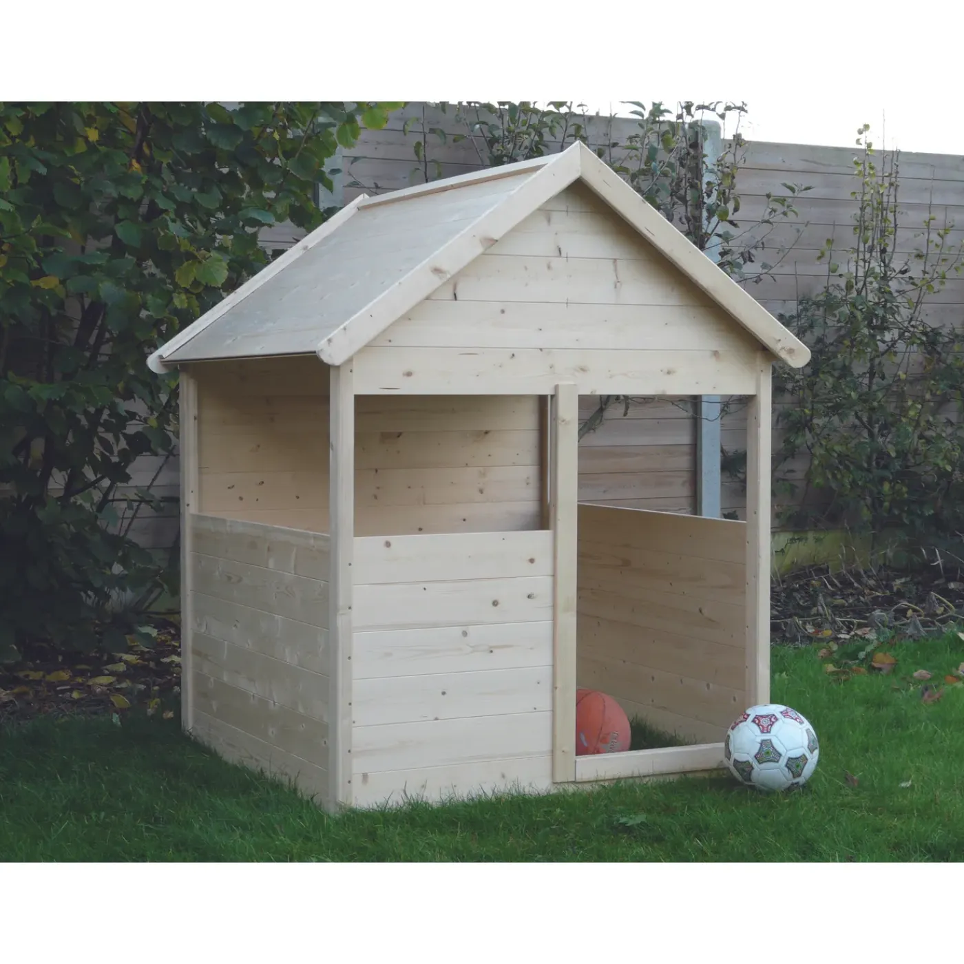 Solid kinderspeelhuis traditional hout 120 x 120 cm