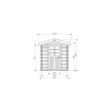 Solid Superia Essen Tuinhuis - Vuren - Onbehandeld - 198x198x218,4cm