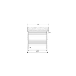 Solid Superia Essen Tuinhuis - Vuren - Onbehandeld - 198x198x218,4cm