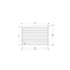 Solid Superia Modern Brest Tuinhuis - Vuren - Geïmpregneerd - 298x298x220cm