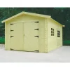 Solid Superia Traditional Wood Garage - Geïmpregneerd - Zadeldak - 358x508x281,5cm