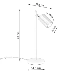 Sollux Lighting Bureaulamp Karbon Olijfgroen Aluminium