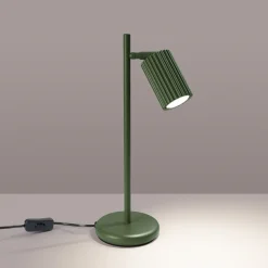 Sollux Lighting Bureaulamp Karbon Olijfgroen Aluminium