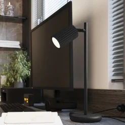 Sollux Lighting Bureaulamp Karbon Zwart Aluminium