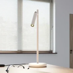 Sollux Lighting Bureaulamp Pastelo Wit Staal