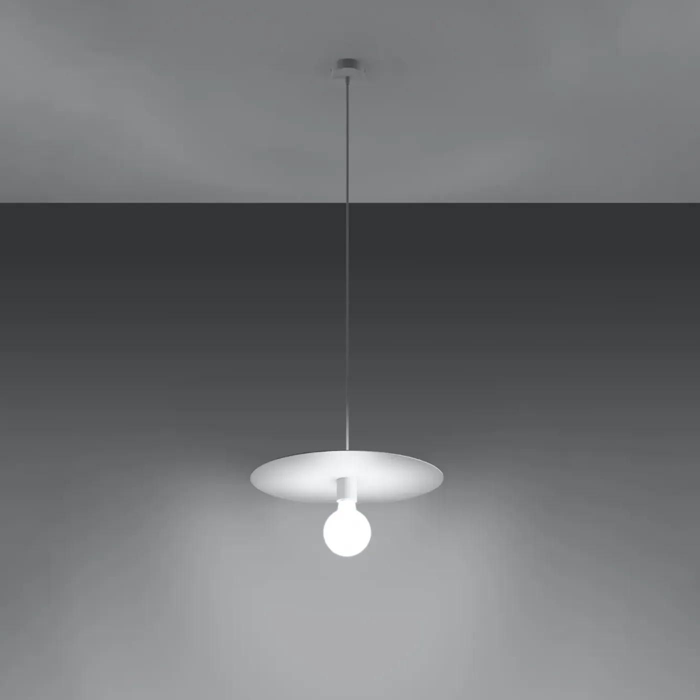 Sollux Lighting Hanglampen Flavio Wit Staal