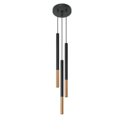 Sollux Lighting Hanglampen Mozaica Zwart/koper Staal