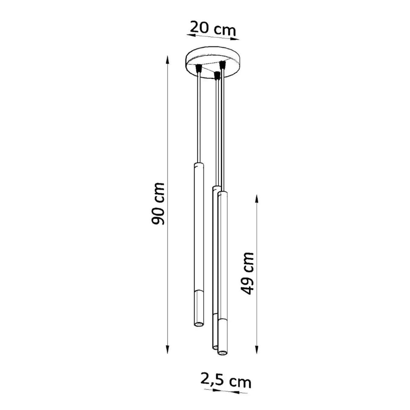 Sollux Lighting Hanglampen Mozaica Zwart/koper Staal