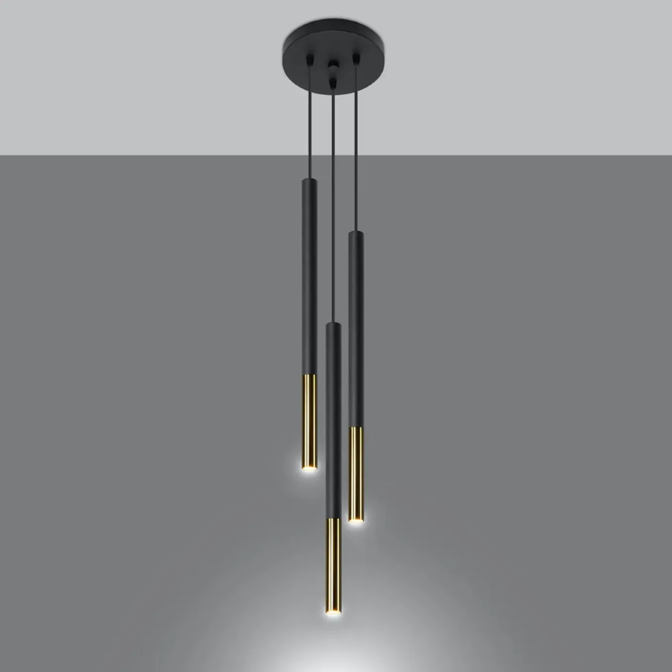 Sollux Lighting Hanglampen Mozaica Zwart Goud Staal
