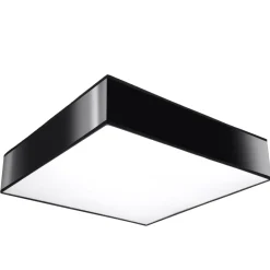 Sollux Lighting Plafondlampen Horus Zwart Pvc