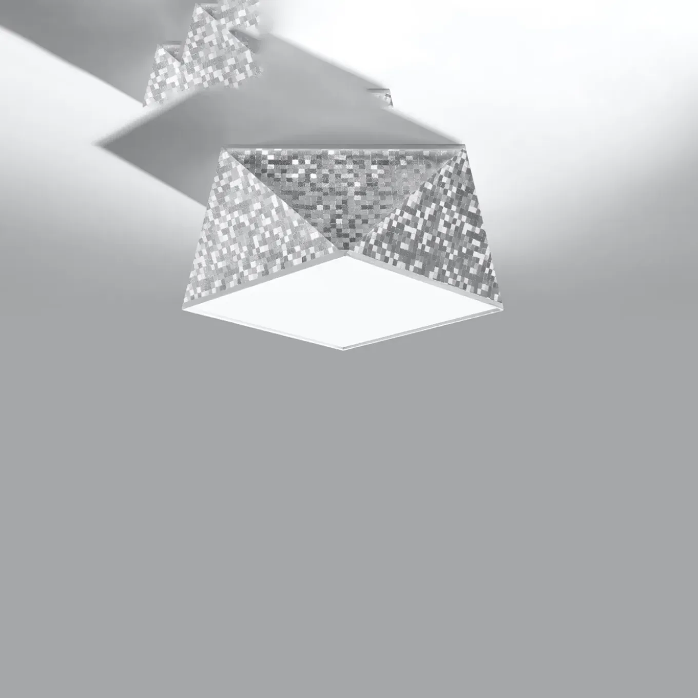 Sollux Lighting Plafondlampen Hexa Zilver Pvc