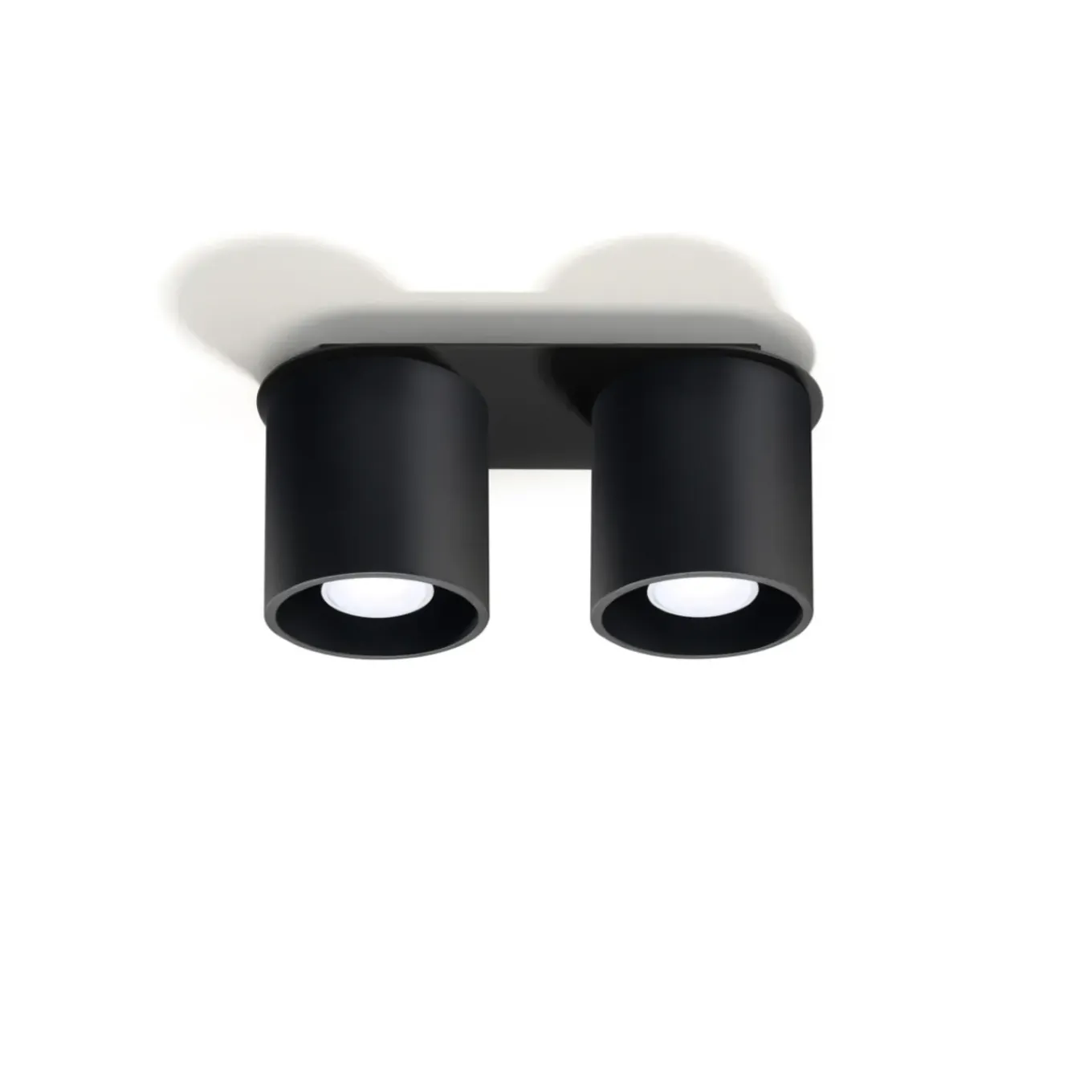 Sollux Lighting Plafondlampen Orbis Zwart Aluminium