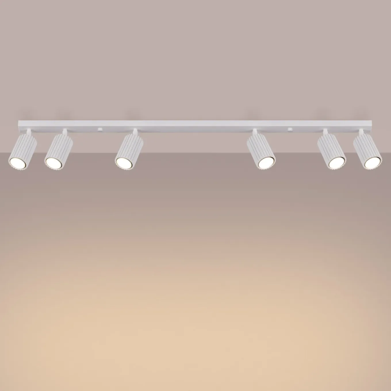 Sollux Lighting Plafondlamp Karbon Wit Aluminium