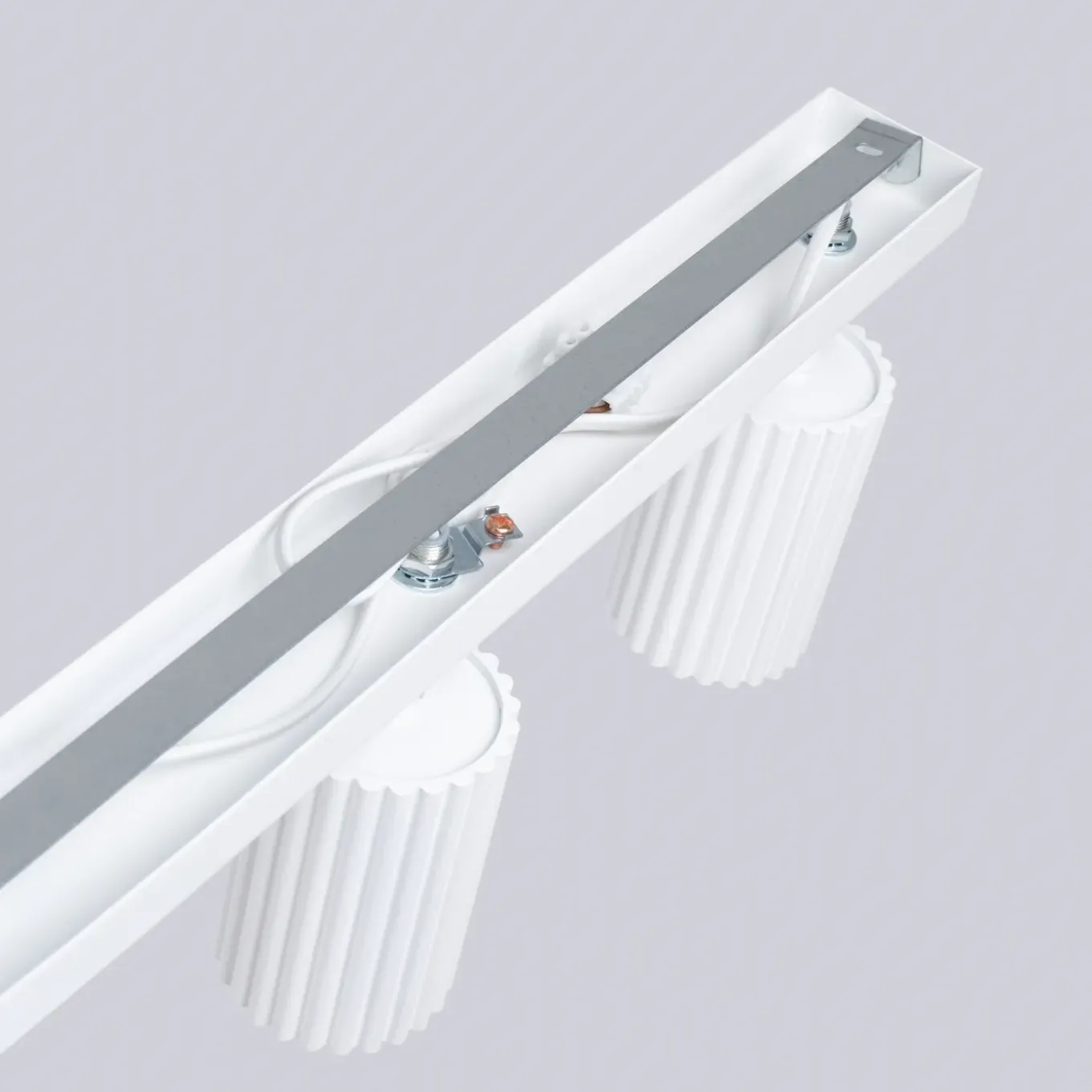 Sollux Lighting Plafondlamp Karbon Wit Aluminium