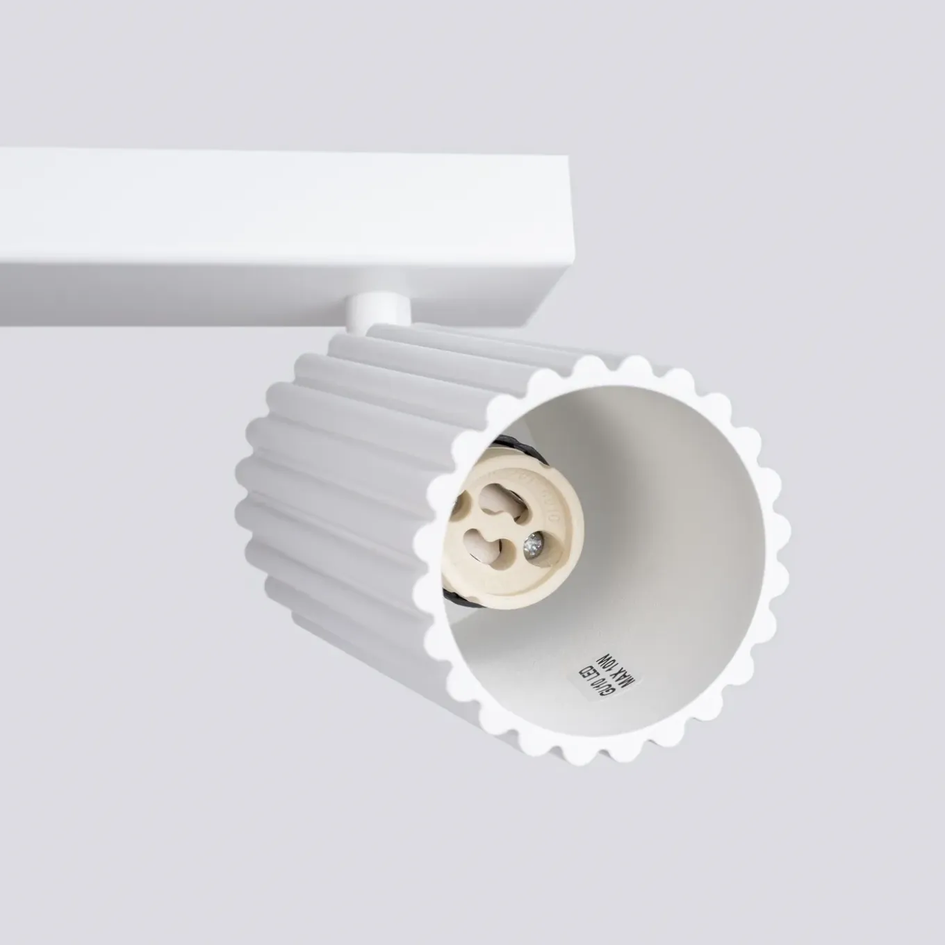 Sollux Lighting Plafondlamp Karbon Wit Aluminium
