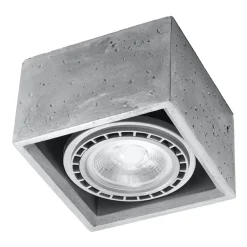 Sollux Lighting Plafondlampen Quatro Grijs Concreet