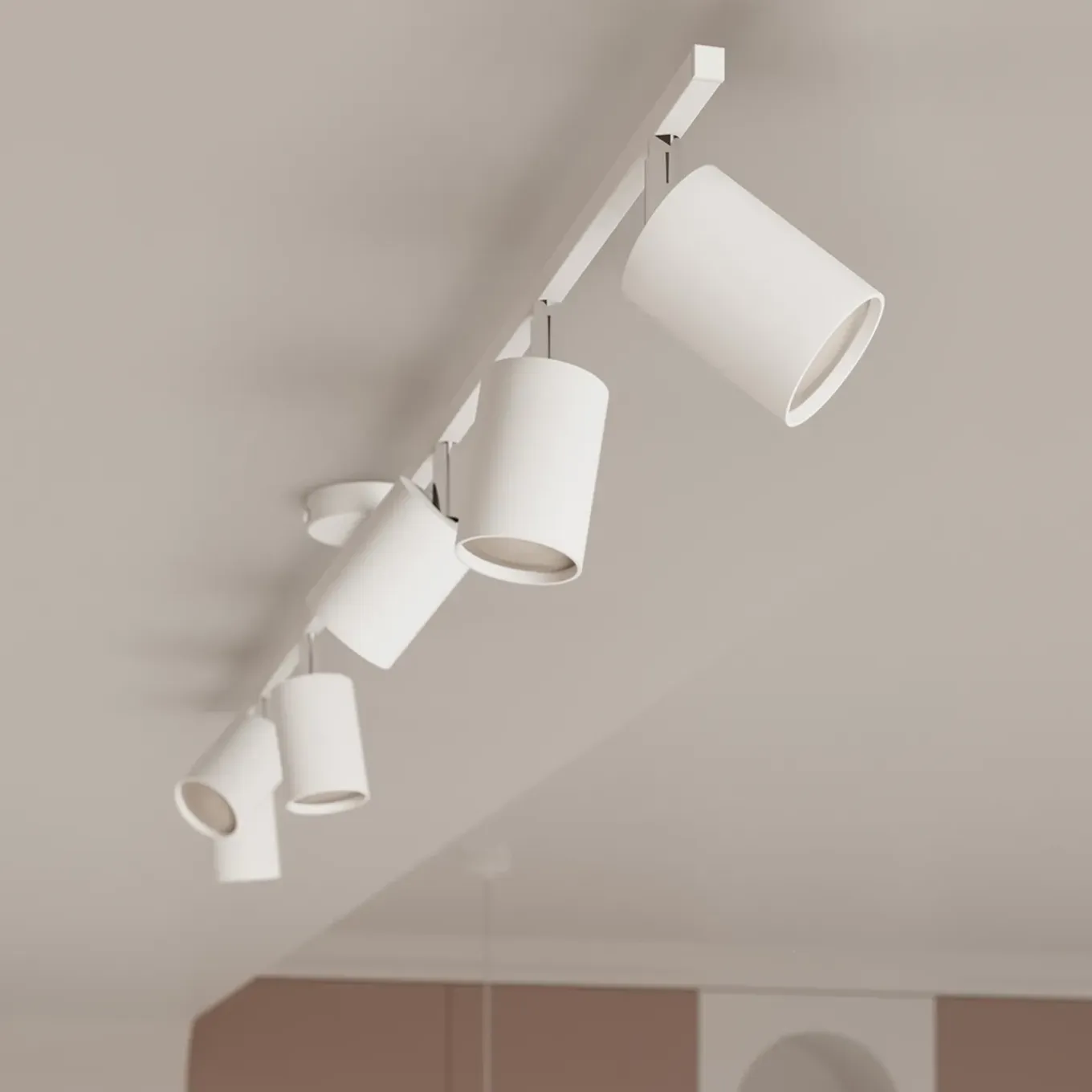 Sollux Lighting - Plafondlamp - Torim 4l Wit Led 4000k